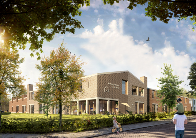 Artist impression vanaf de straatzijde