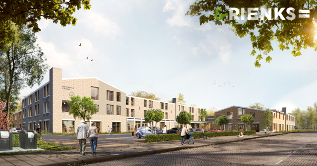 Artist impression vanaf de straatzijde