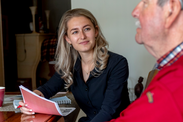 Bewoner in kamer